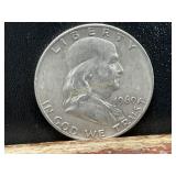 1960 D FRANKLIN SILVER HALF DOLLAR