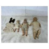 4  ANTIQUE DOLLS