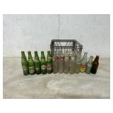 METAL CRATE  WITH SODA BOTTLES