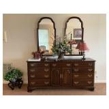 ETHAN ALLEN DRESSER WITH MIRROR