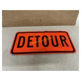 METAL DETOUR SIGN