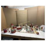 CHRISTMAS DECOR  (TINS BASKETS METAL SANTAS)