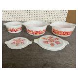 3 PYREX FRIENDSHIP CASSEROLE DISHES