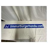 TIM MARBURGER HONDA  METAL SIGN