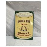 TIN HONEY BEE SNUFF SIGN