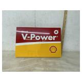 METAL SHELL V-POWER SIGN