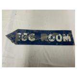 DIRECTIONAL EGG ROOM METAL SIGN