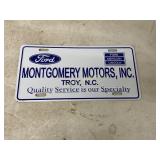 FORD MONTGOMERY MOTORS INC TROY NC PLATE