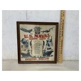 FRAMED U.S. ARMY TRAINING CENTER CLOTH