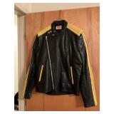 LEATHER RIDING JACKET ROCKY SIZE 38