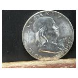 1955 SILVER FRANKLIN HALF DOLLAR