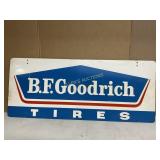 METAL DOUBLE SIDED B.F. GOODRICH TIRES SIGN