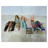 8 DOLLS AND ACCESSORIES