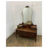 3 DRAWER WOODEN VANITY WITH MIRROR