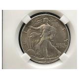 1918 Walking Liberty Silver Half Dollar Coin