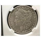 1881 Carson City Morgan Silver Dollar