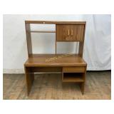 Wood-Laminate Desk With Hutch