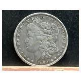 1889 Morgan Silver Dollar 90% Silver Coin