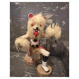 Native American White Bear Kachina doll