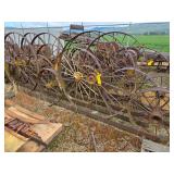 Steel Wheel Fence Sections