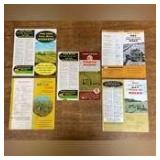 (5)-Folded John Deere Sales Booklets/Brochures