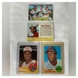 (4) 1960s Frank Robinson Baseball Cards