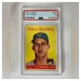 1958 Topps #467 Glen Hobbie Chicago Cubs PSA 1