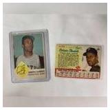 (2) 1962 Roberto Clemente Pittsburgh Pirates Cards