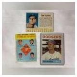 (3) 1963/64 Don Drysdale Los Angeles Dodgers Baseball Cards