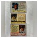 (3) 1960s Cereal Cards Ernie Banks Cards