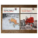 (2) IH Farmall Super C Sales Literature