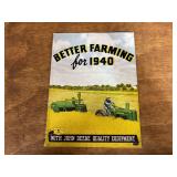 1940 John Deere Better Farming Catalog