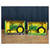 (2) 1/16 John Deere A + AW NIB Ertl