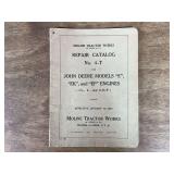 1945 John Deere Moline Tractor Works E Engines Repair Catalog