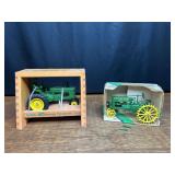 (2) 1/16 John Deere A NIB Ertl