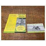 (2) John Deere L Tractor Sales Literature