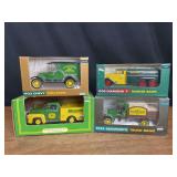 (4) John Deere Truck Banks NIB Ertl