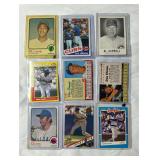 (9) Chicago Cubs Greats Baseball Cards(Santo, Sandberg, Williams, Grace)