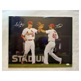 St. Louis Cardinals Tommy Pham & Stephen Piscotty Signed 16x20 JSA Authentication