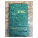 1941 John Deere Plow Co. Price List Kansas City