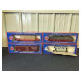 (4) Rail Cars NIB AHM