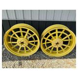 Set of F+H 38" Diameter Rear Rims