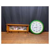 (2) John Deere Clock + Shelf