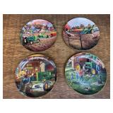 (4) John Deere Plates Danbury Mint