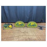 (3) John Deere Anvil, Bookends, Napkin Holder