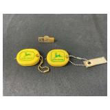 (3) John Deere Tape Measures + Pin