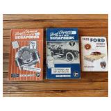 (3) Floyd Clymer’s Motor Scrapbooks + Ford Owners Manual