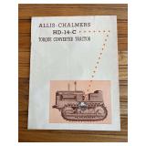 Allis Chamlers HD-14-C Crawler Sales Literature