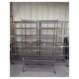 (5) Rolling Racks - 6ft x4ft