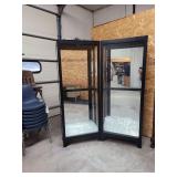 (2) 76" T x 39" W x 13" D... Lighted Glass Shelf Display Cabinets